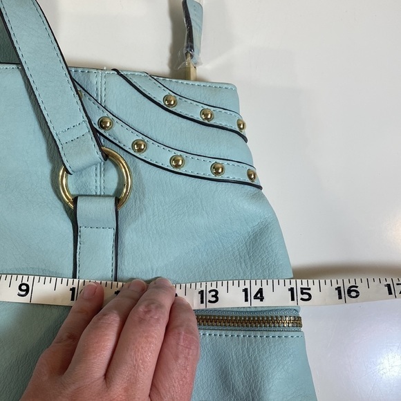 Max Studio Light Blue Studded Backpack - Picture 9 of 12